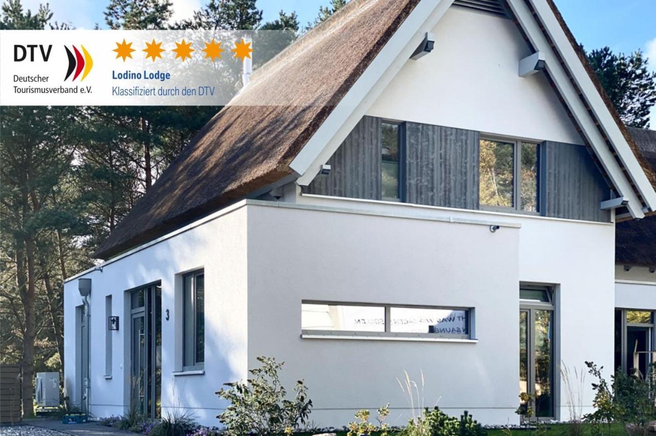 Ferienhaus Lodino Lodge Mit Sauna Und Kamin Лодин Екстериор снимка